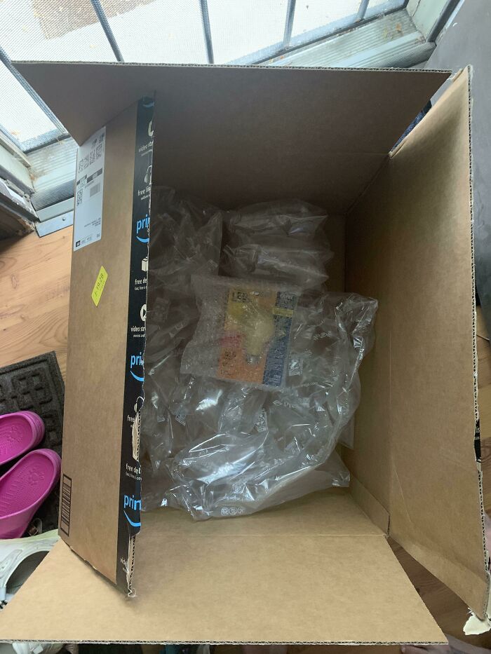 Ordered Two Lightbulbs. One Came In This Box. The Other Came In A Normal Sized Box