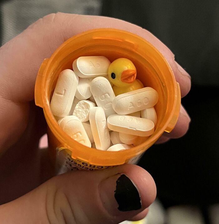 I Keep A Tiny Rubber Ducky In My Antidepressants
