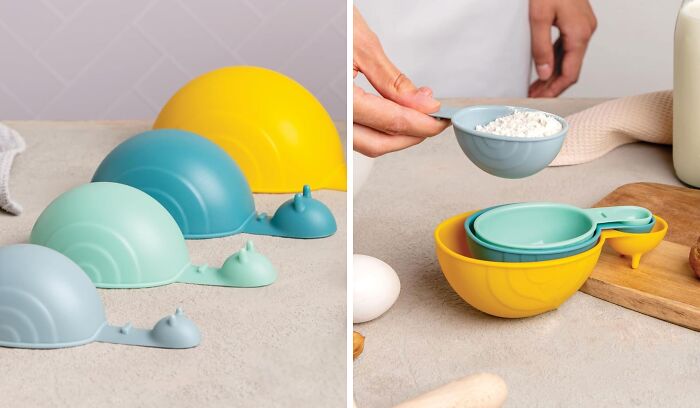 Cook And Bake With Charm Using The Shelly Cute Measuring Cups And Spoons Set By OTOTO: Add Whimsy To Your Kitchen Essentials!