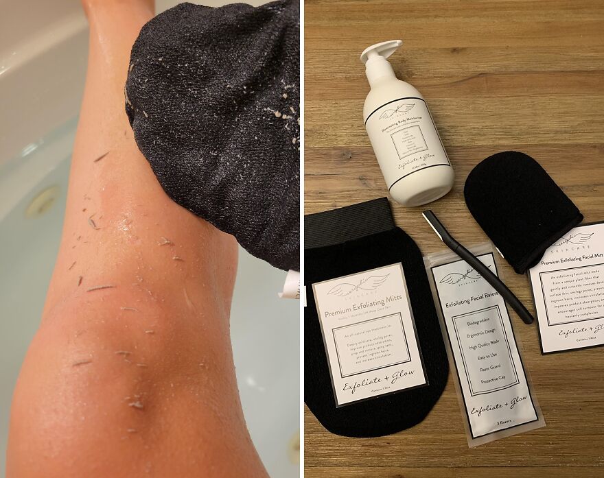 Bye-Bye Dead Skin: Seraphic's Exfoliating Mitts - Your New Skin Ritual!