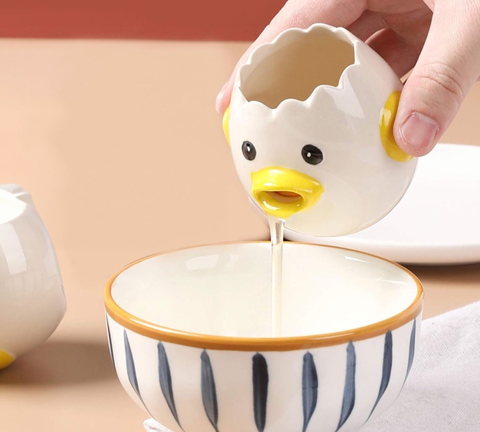 Crack A Smile With This Cartoon Egg Separator: No More Messy Yolks!