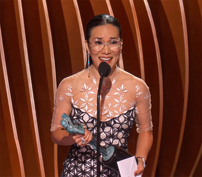 Ali Wong’s Dress For The 2024 SAGs Should Have Won Its Own Award