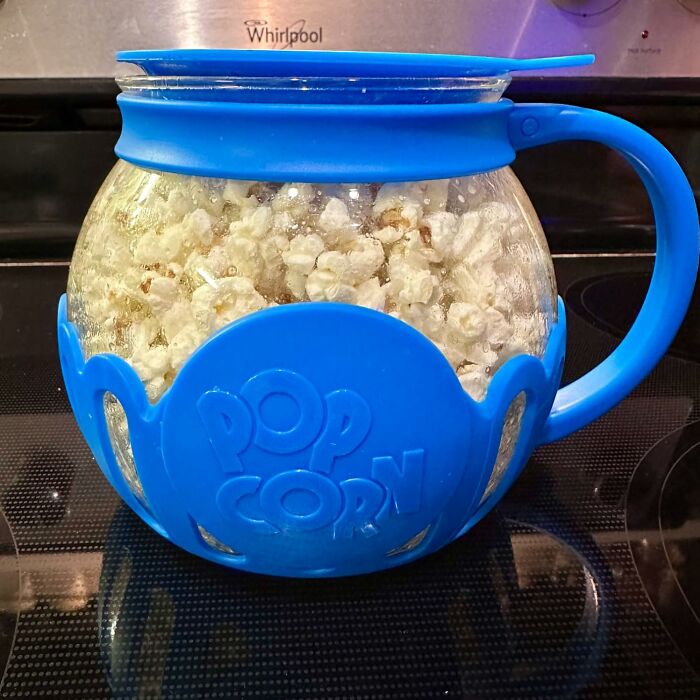 Ecolution Patented Micro-Pop Microwave Popcorn Popper: Experience Perfectly Popped Popcorn With Temperature-Safe Glass!