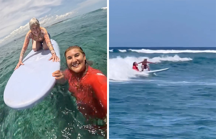 Never Too Late: 80-Year-Old Grandma Inspires Millions With A Video Of Her Surfing