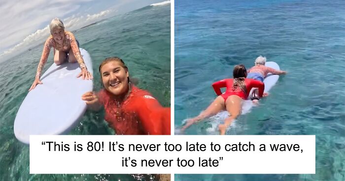 Never Too Late: 80-Year-Old Grandma Inspires Millions With A Video Of Her Surfing