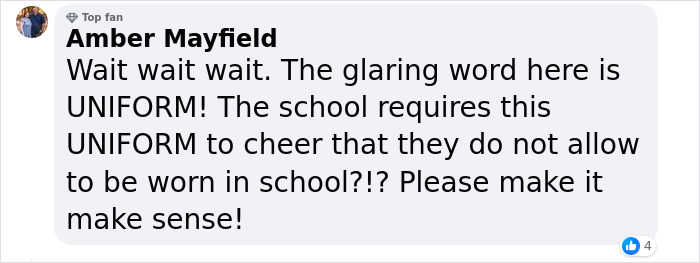 School Called Out For Double Standards After Cheerleader Is Told To Cover Up School Called Out For Double Standards After Cheerleader Is Told To Cover Up
