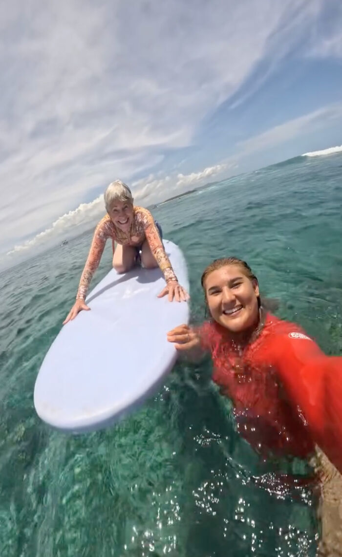 Never Too Late: 80-Year-Old Grandma Inspires Millions With A Video Of Her Surfing