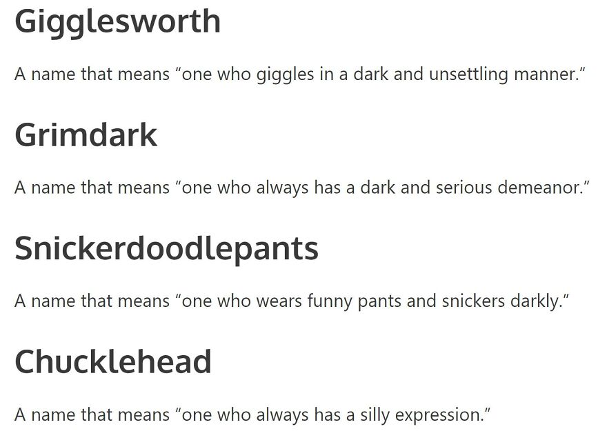 Looking Up Elf Names For My New D&d Character, These Ones Seem A Little Bit...off