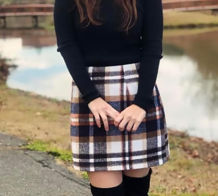 From The Library To The Lounge, Walk In With A Plaid Skirt That's Got More Lines Than A Shakespeare Sonnet And More Style Than A Runway Model At Recess