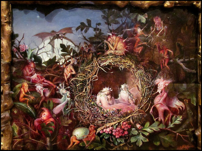 Fairies In A Bird's Nest