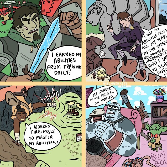 Funny Comics Based On Fantasy World By Jakey Boi Arts (New Pics)