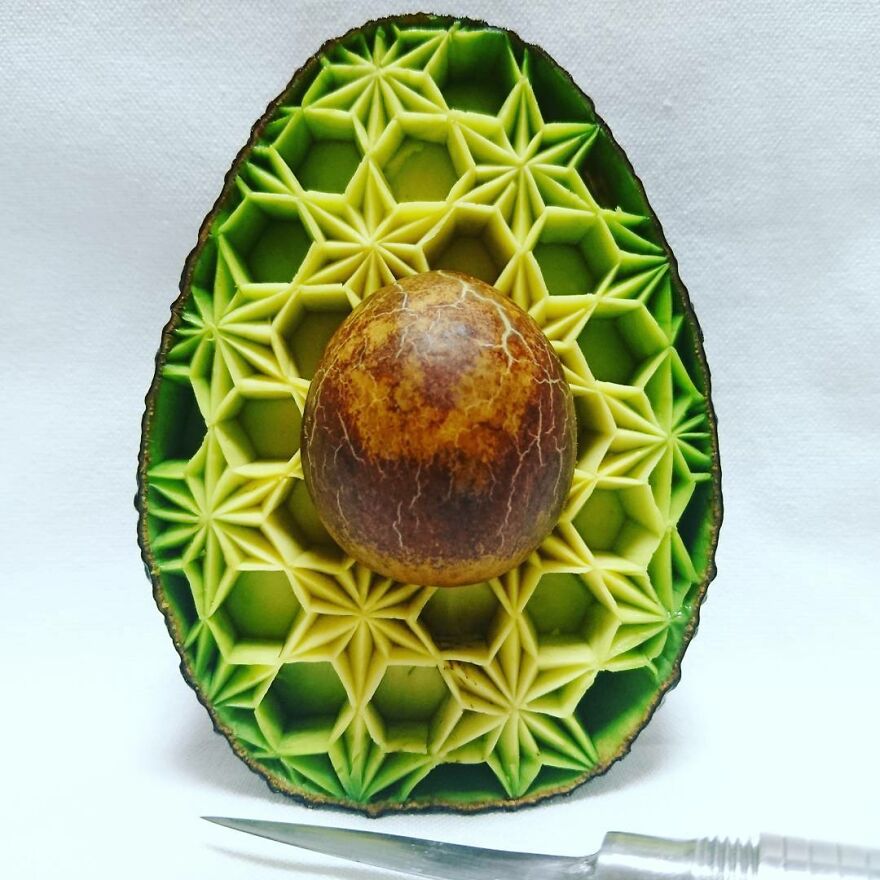 Gaku Carving, A Food Carving Artist, Changes Vegetables And Fruits Into Surprising Artworks (New Pics)