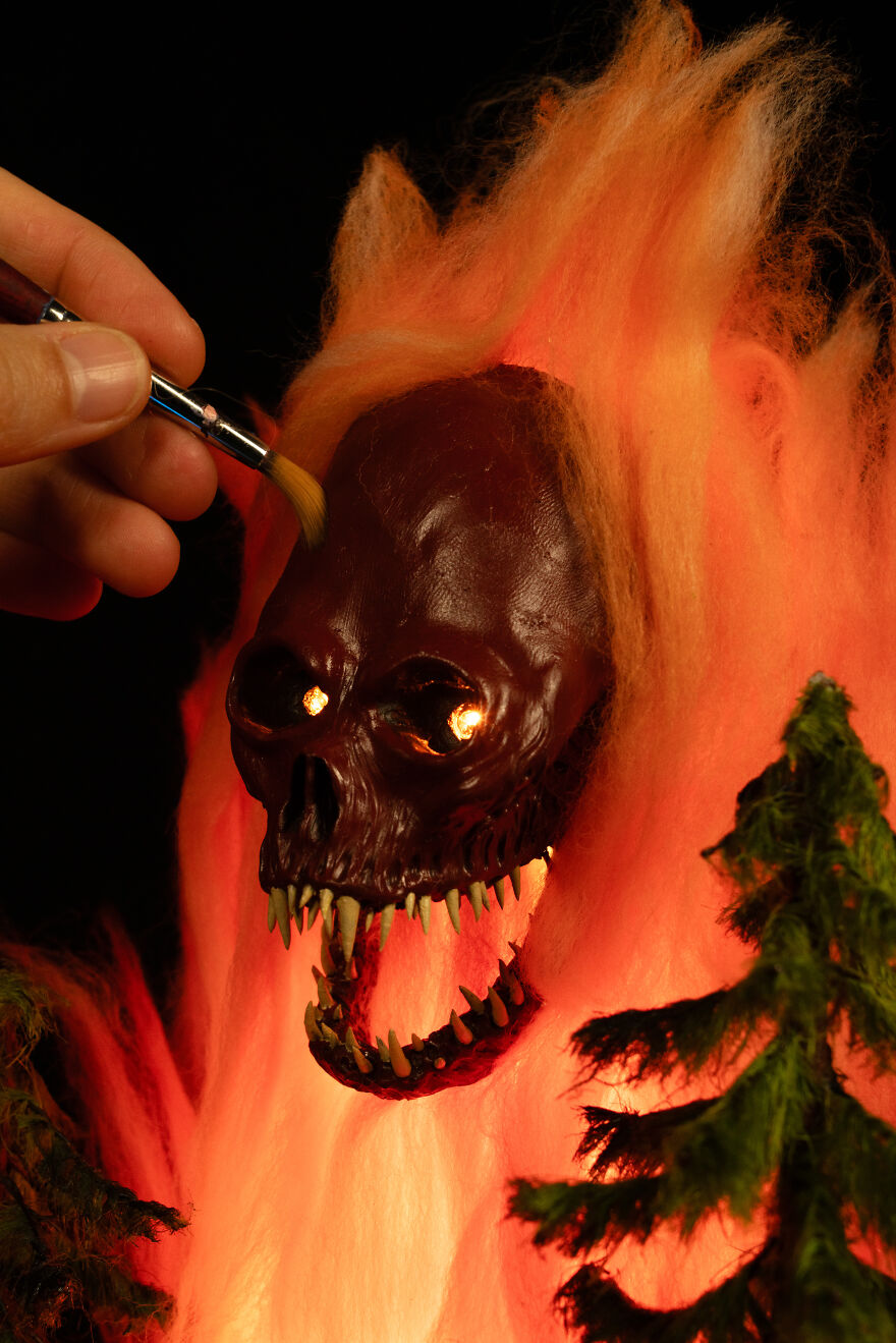 I Made An Epic Fantasy Diorama "The Flaming Gatekeeper" I Made An Epic Fantasy Diorama "The Flaming Gatekeeper"