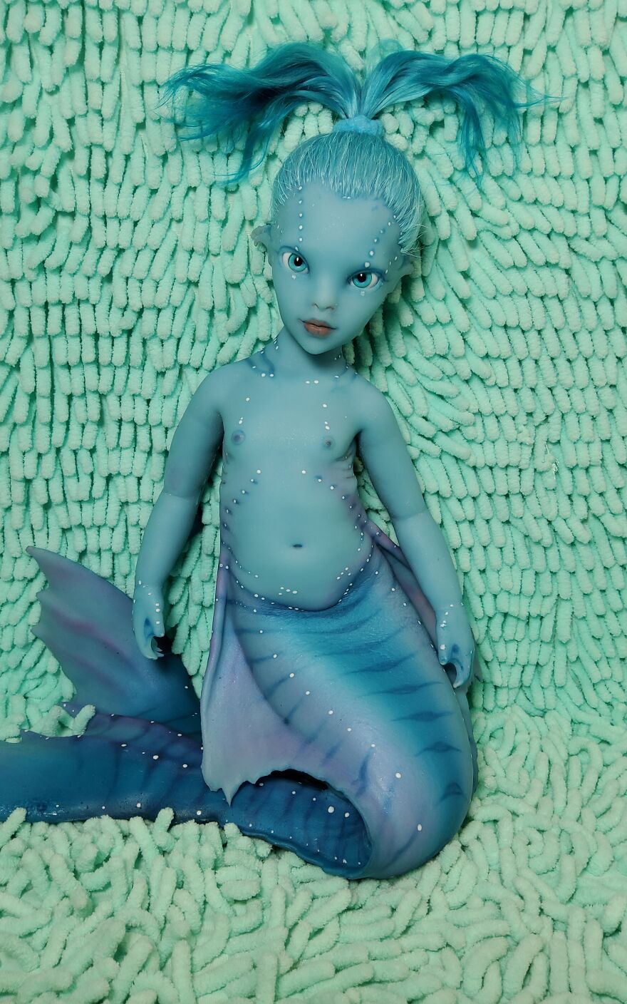 I Came Up With And Made Mermaid Dolls Whose Hair Is Made Of Natural Mohair