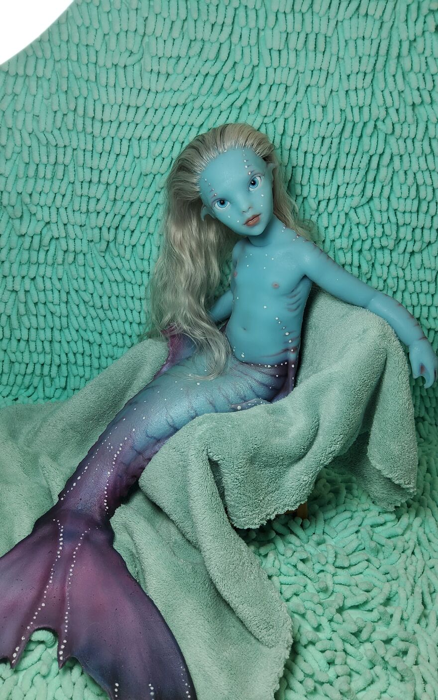 I Came Up With And Made Mermaid Dolls Whose Hair Is Made Of Natural Mohair