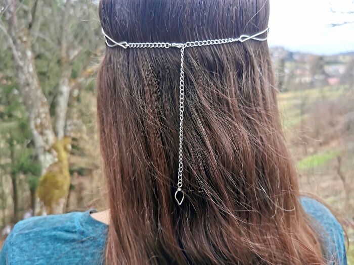I Made An Elven Crown With Wire And A Moonstone (8 Pics)