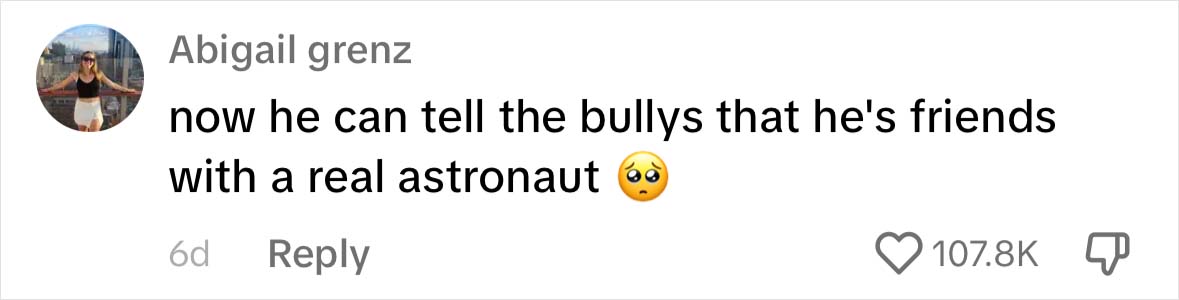 Sister Posted A Video About Her Bullied 6 Y.O. Brother, Received A Response From Astronaut