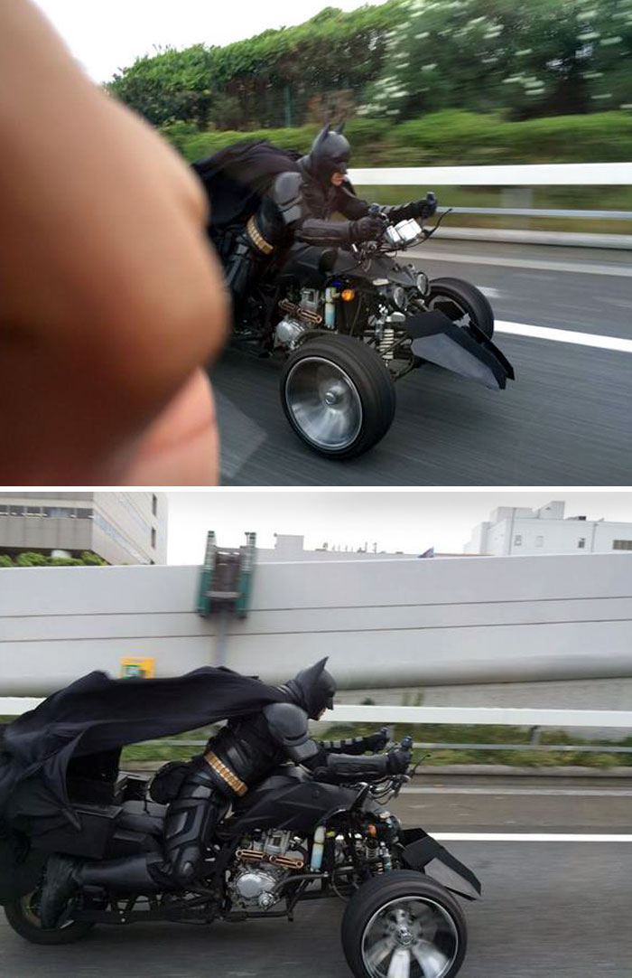 Today, I Saw A Batman On The Expressway In Chiba