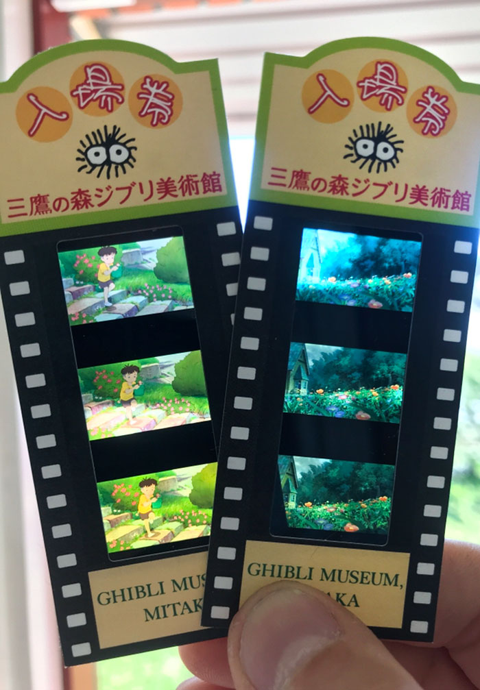 These Movie Tickets From The Ghibli Museum Are Frames From Different Ghibli Movies