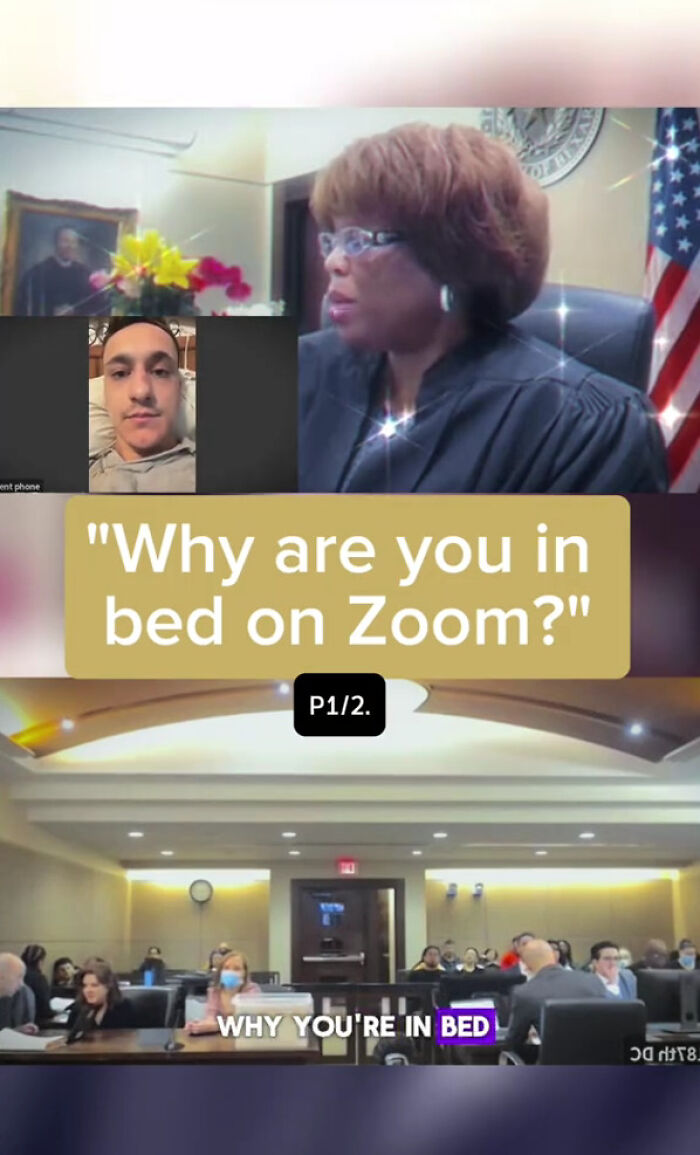 Judge Blasts Man For Showing Up To Zoom Court In Bed After Two Years Of House Arrest Judge Blasts Man For Showing Up To Zoom Court In Bed After Two Years Of House Arrest