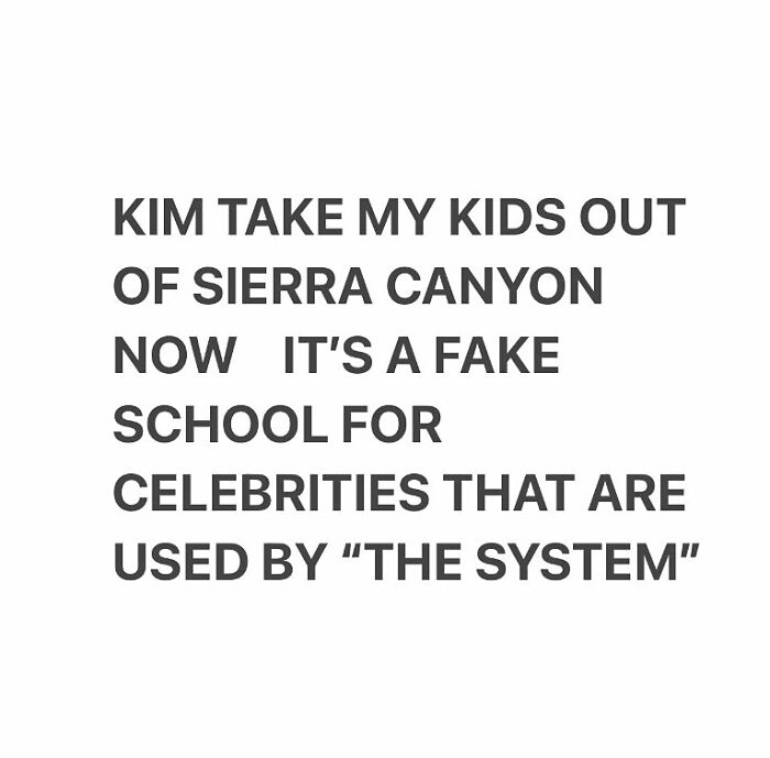 Kanye West Blasts Message On Social Media Demanding Kim To Remove Kids From "Fake" School