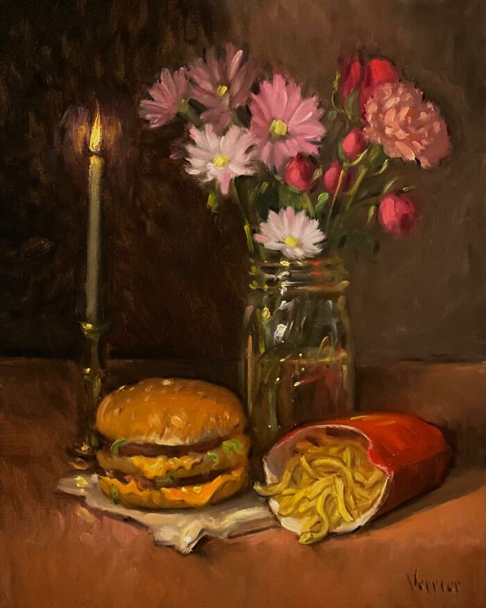 Meet Noah Verrier's Hyperrealistic Oil Paintings Of Food