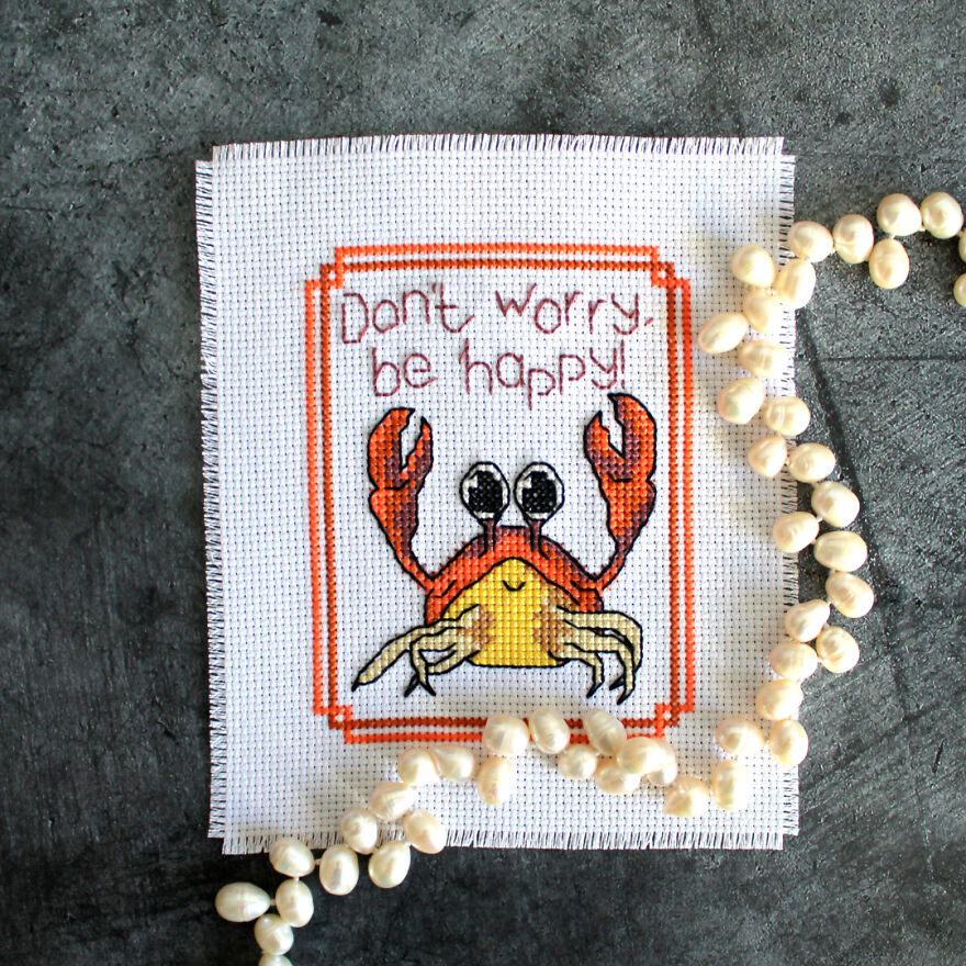 I Create Small And Simple Cross-Stitch Patterns (23 Pics)