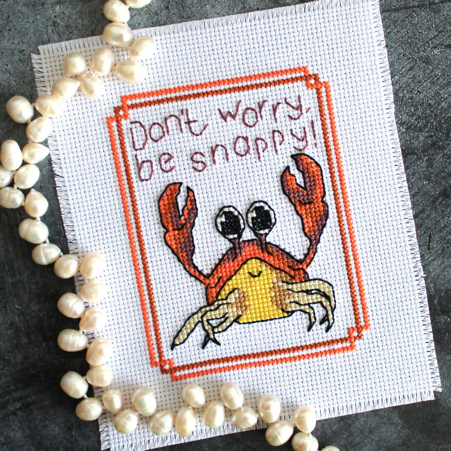 I Create Small And Simple Cross-Stitch Patterns (23 Pics)
