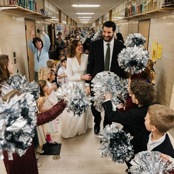 Teacher Throws Her Wedding At School So Students Can Attend It