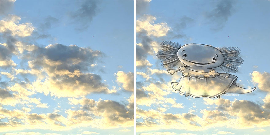 This Artist Continues To Create Drawings Inspired By Cloud Shapes (New Pics)