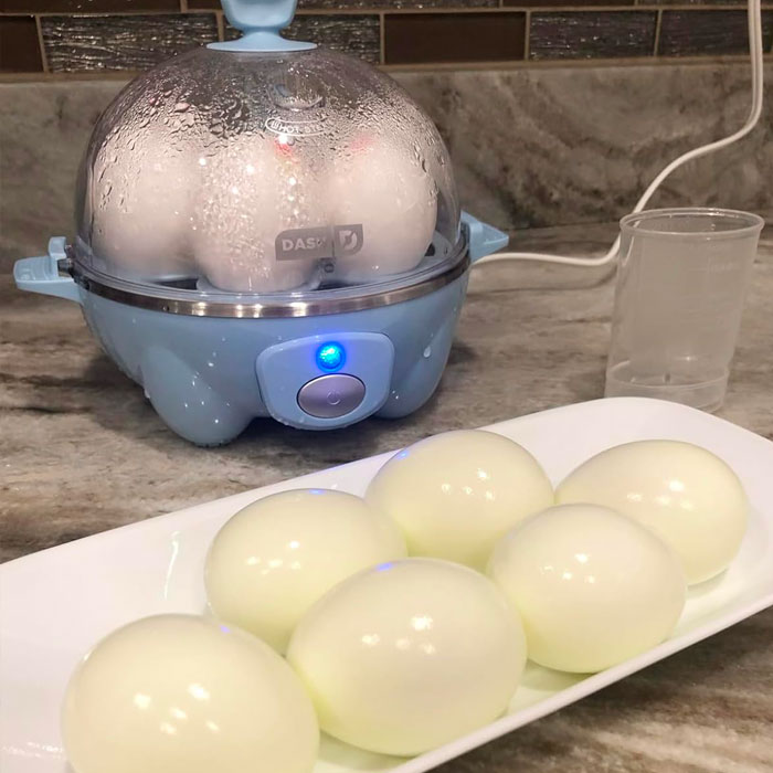  DASH Rapid Egg Cooker: Effortlessly Prepare Hard Boiled, Poached, Scrambled Eggs, Or Omelets With Its 6-Egg Capacity And Auto Shut Off Feature