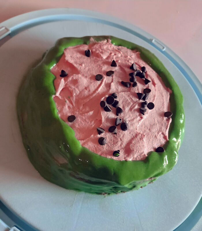 Watermelon Cake. For Mother's Day. I'm A Disappointment