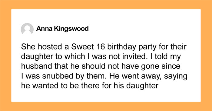 Hey Pandas, AITA For Thinking It’s Rude My Husband Chooses Ex’s Event Over My Feelings?