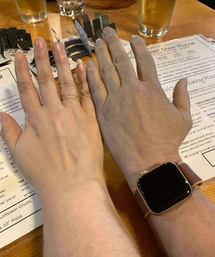 My Friend's Hand's Color