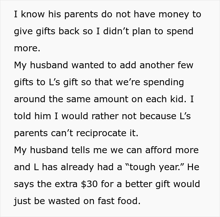 “Textbook Evil”: Woman Can’t Understand Why Getting A Cheaper Gift For A Poor Nephew Is Mean