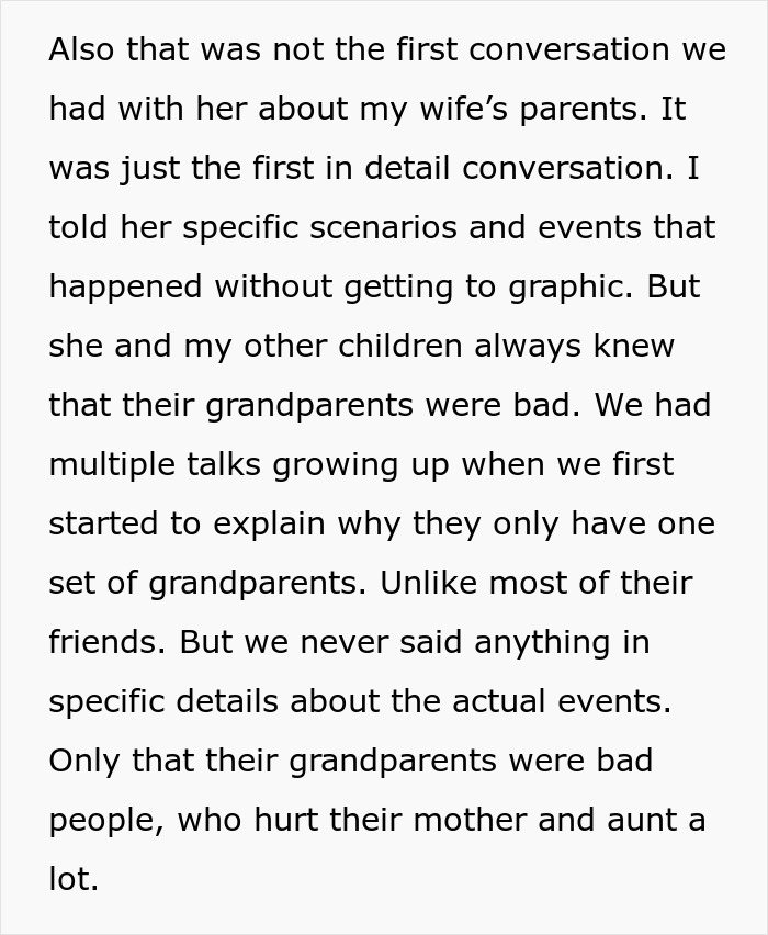 Dad Explains To His 16YO That Her Grandparents Abused Her Mom, She Invites Them Over To Her Birthday