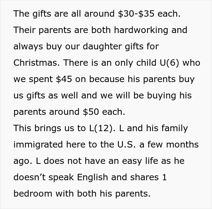 “AITA For Not Gifting My Nephew As Nice A Gift As His Cousin’s Because His Parents Are Poor?”