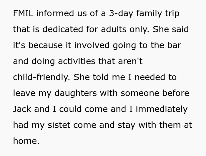 Woman Cancels Her Ticket And Leaves Family Vacation After Learning MIL Excluded Her Kids Only Woman Cancels Her Ticket And Leaves Family Vacation After Learning MIL Excluded Her Kids Only