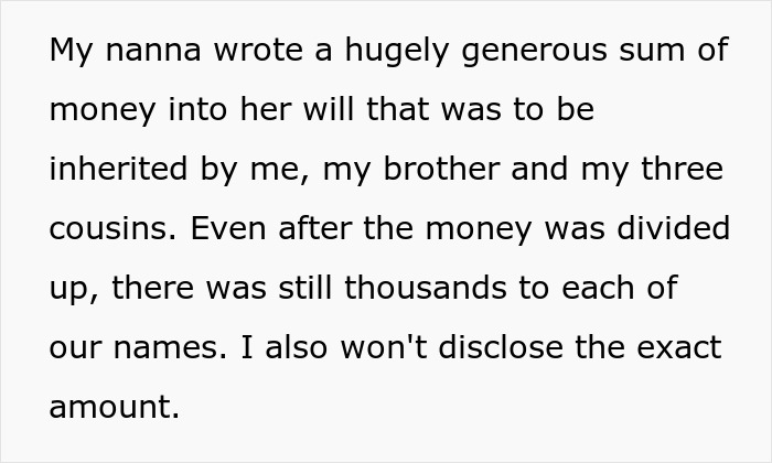 Woman Tells Fiancé He Won’t Get Permission To Spend Her Substantial Inheritance