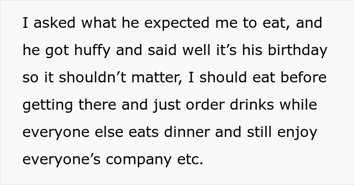 Friend Offers To Pay For Friend's B-Day Dinner, Refuses When They See Where He Chose Friend Offers To Pay For Friend's B-Day Dinner, Refuses When They See Where He Chose