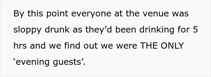 "Always Read The Wedding Invitation Small Print": 2 Guests Leave Wedding Mortified "Always Read The Wedding Invitation Small Print": 2 Guests Leave Wedding Mortified