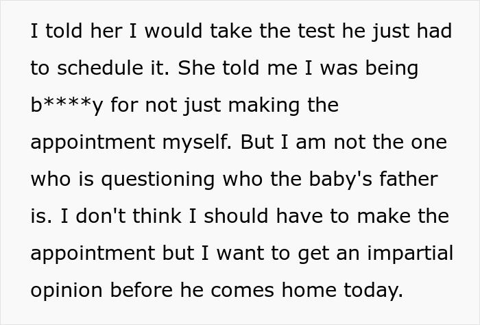 Woman Says She Will Get A Paternity Test If Her Husband Schedules It, He Keeps Delaying Woman Says She Will Get A Paternity Test If Her Husband Schedules It, He Keeps Delaying