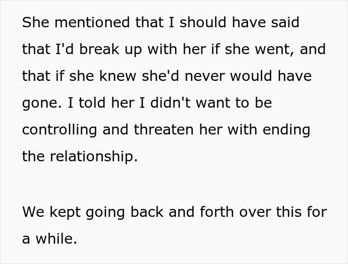 Woman Upset BF Didn’t Warn Her That Her Vacation With Her Ex Means They’re Breaking Up