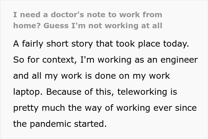 Manager Tells Sick Employee To Come To The Office Unless They Have A Doctor's Note, Regrets It Manager Tells Sick Employee To Come To The Office Unless They Have A Doctor's Note, Regrets It