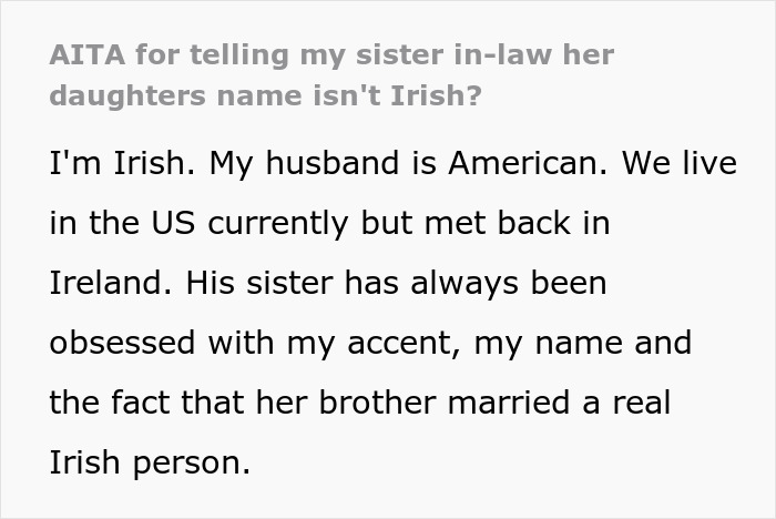 Mom Is Certain Her Baby’s Name Is Irish When It’s Really Not, Gets Upset When It's Pointed Out Mom Is Certain Her Baby’s Name Is Irish When It’s Really Not, Gets Upset When It's Pointed Out