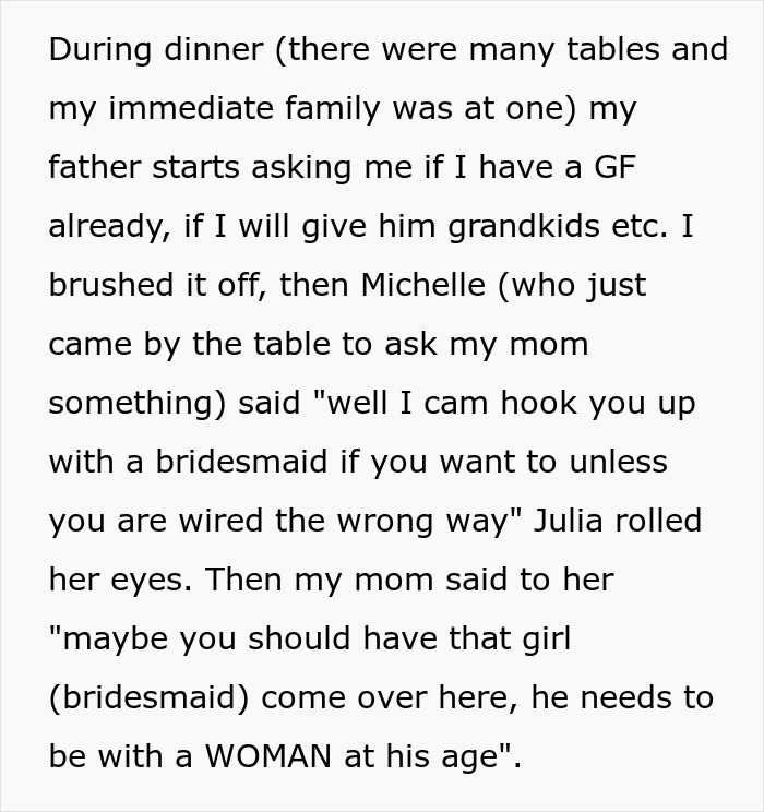 “He Needs To Be With A Woman”: Man ‘Ruins’ Wedding After Family Pushes Him To Come Out As Gay “He Needs To Be With A Woman”: Man ‘Ruins’ Wedding After Family Pushes Him To Come Out As Gay