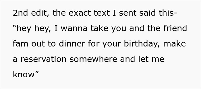 Friend Offers To Pay For Friend's B-Day Dinner, Refuses When They See Where He Chose Friend Offers To Pay For Friend's B-Day Dinner, Refuses When They See Where He Chose