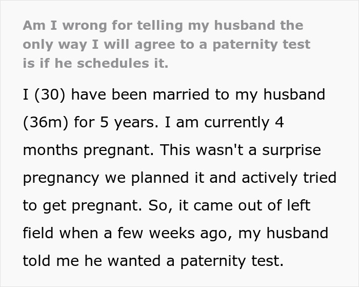 Woman Says She Will Get A Paternity Test If Her Husband Schedules It, He Keeps Delaying