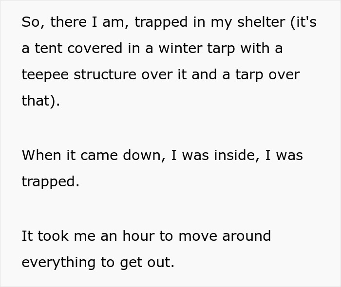 Entitled People Destroy Homeless Person’s Shelter, Gets Them Trapped For An Hour