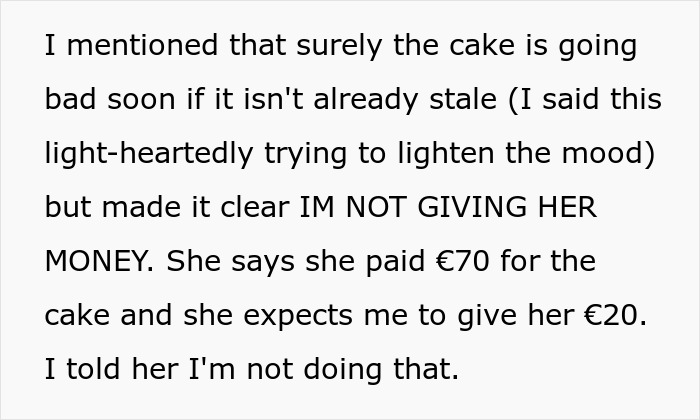 Woman Is In Disbelief After Sister Asks Her To Chip In For The Cake That Her Daughter Ate 2 Pieces Of